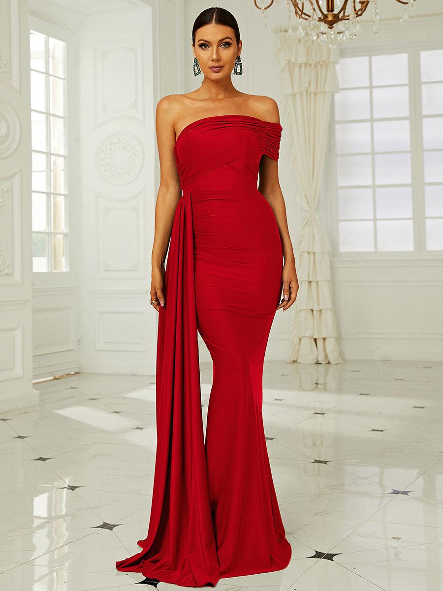 فستان أخضر زمردي - Image 19