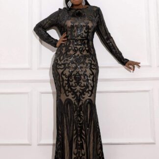 فستان مناسبات بحاشية حورية البحر