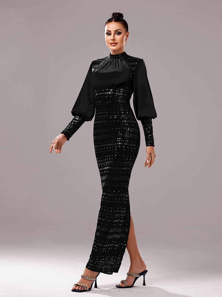 فستان كلاسيكي بأكمام أسقف - Image 7