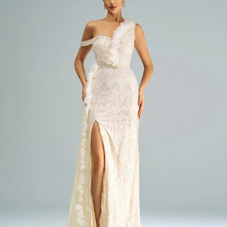 فستان بحزام سباغيتي مزين بالزهور