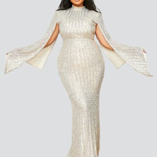 فستان سهرة حورية البحر بالترتر