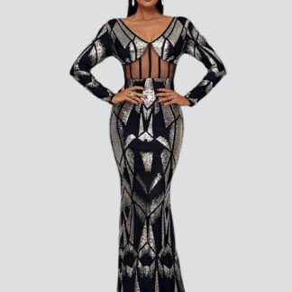 فستان مناسبات بالترتر